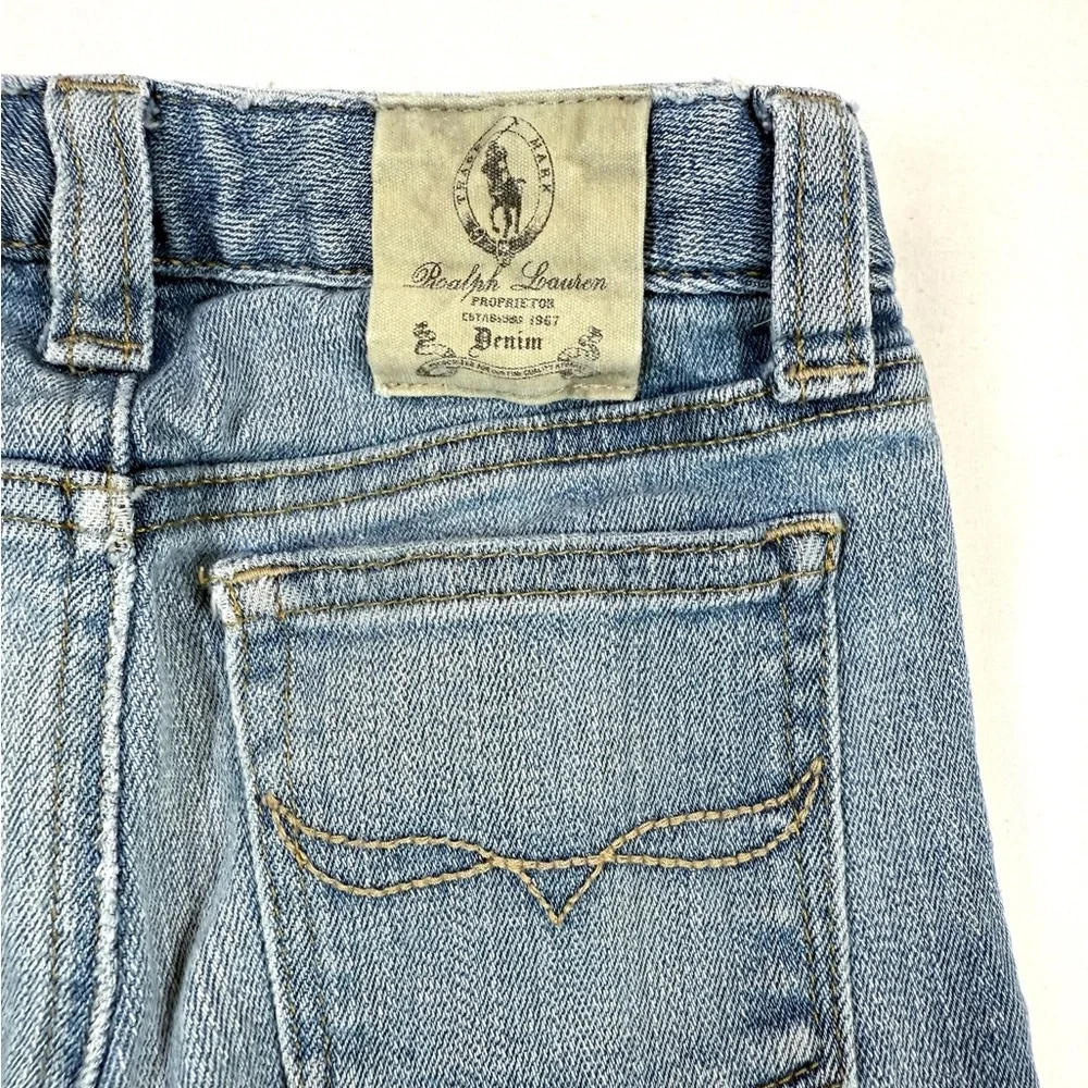 RALPH LAUREN Kids Bowery Skinny Jeans 4T Light Wash Denim Classic Preppy Vintage